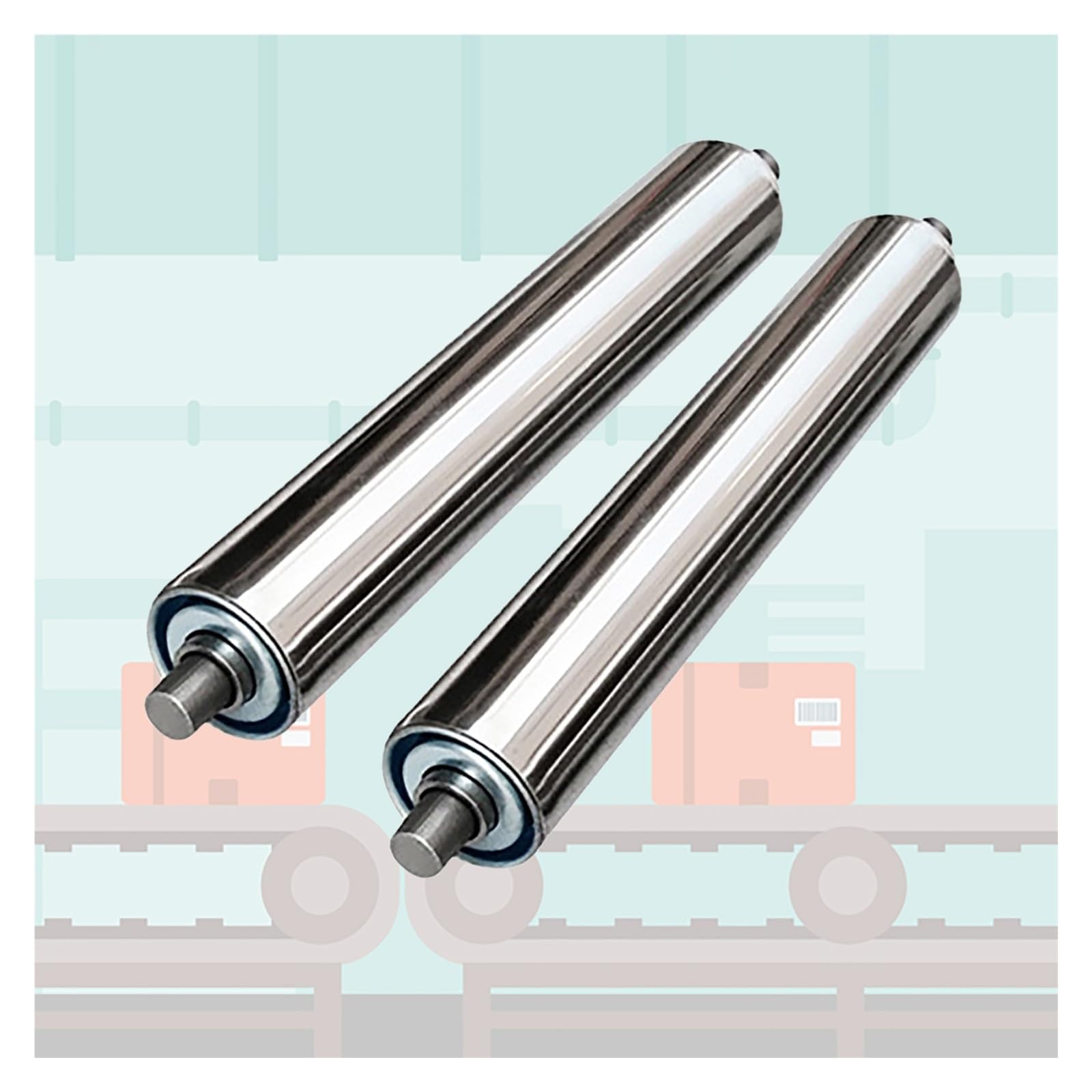 Rouleau de convoyeur en acier inoxydable 400mm pour système industriel