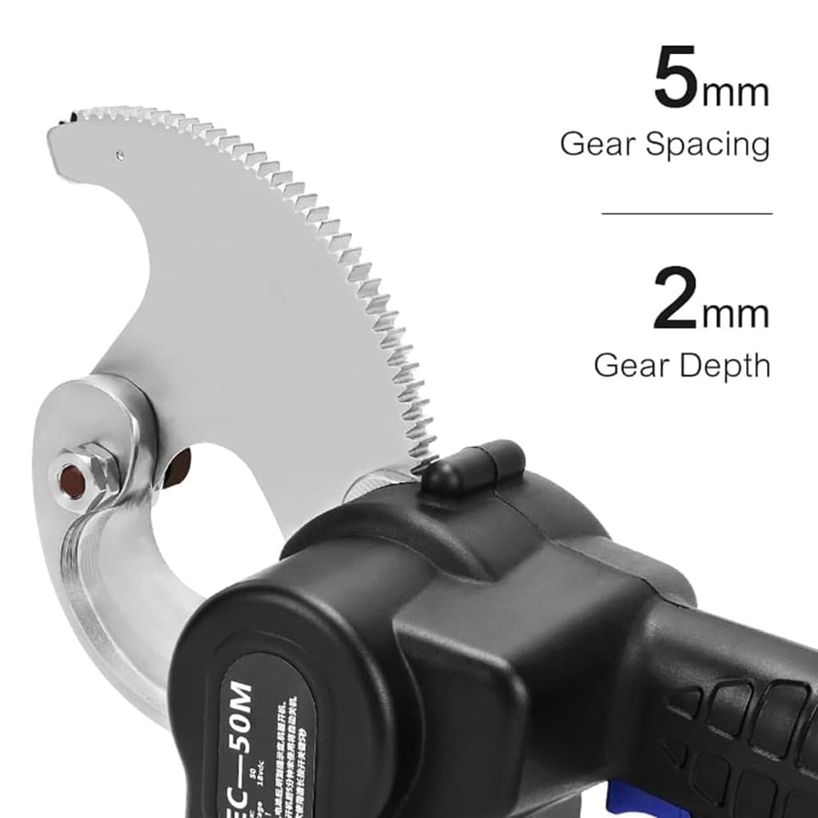Cortador de cables de trinquete portátil, herramienta de carga compacta con cepillo de limpieza para cables de cobre y aluminio, corte de cables blindados, tamaños de 50 mm, 65 mm, 75 mm