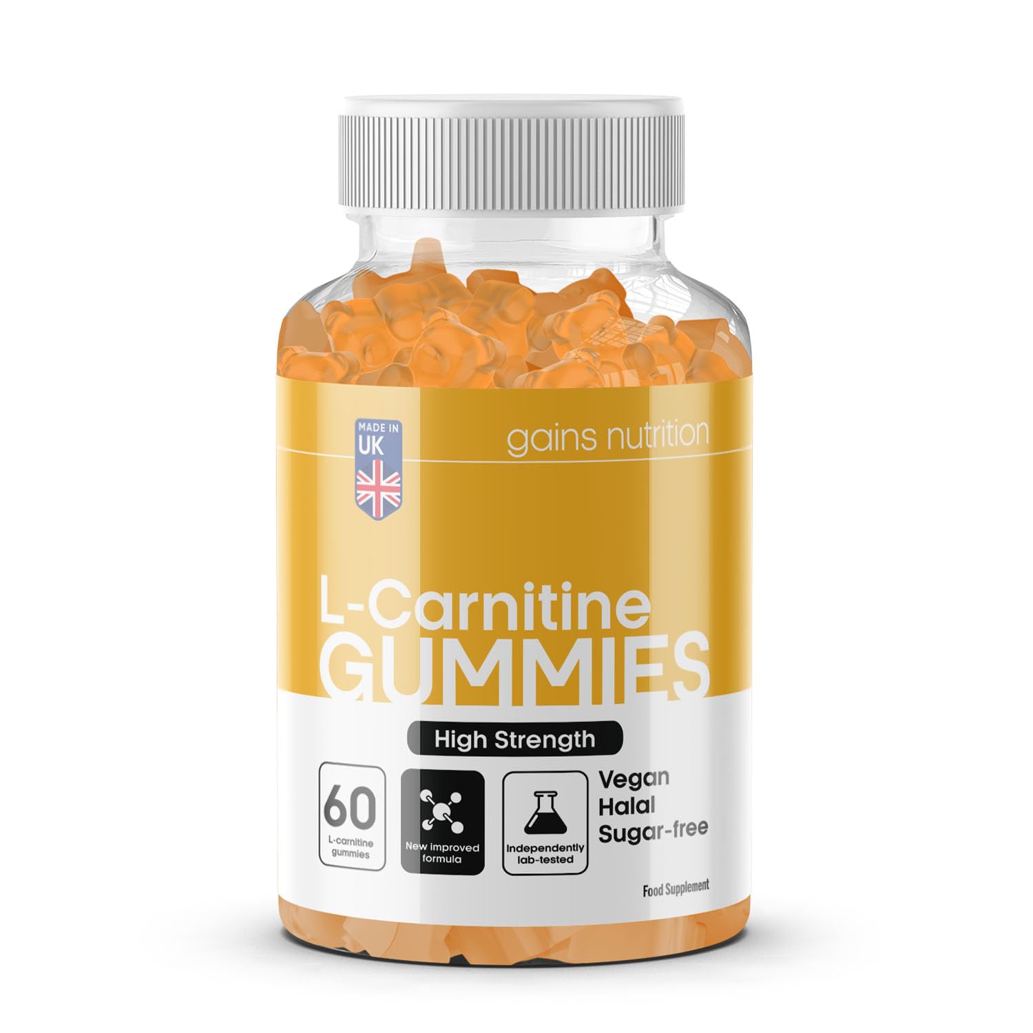 l carnitina reacciones adversas GN Acetil L-Carnitina Gominolas | 60 Gummies de L Carnitina para Hombre y  Mujer