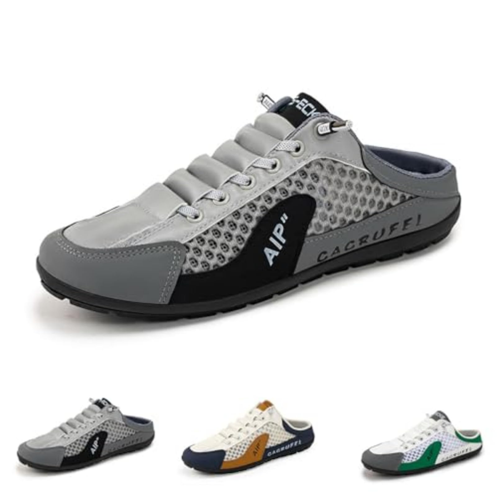 Men's Slip On Mule Sneakers Backless Breathable Mesh Walking Shoes Lightweight Casual Anti Slip Shoes for Driving Travel Daily Wear — view 8
