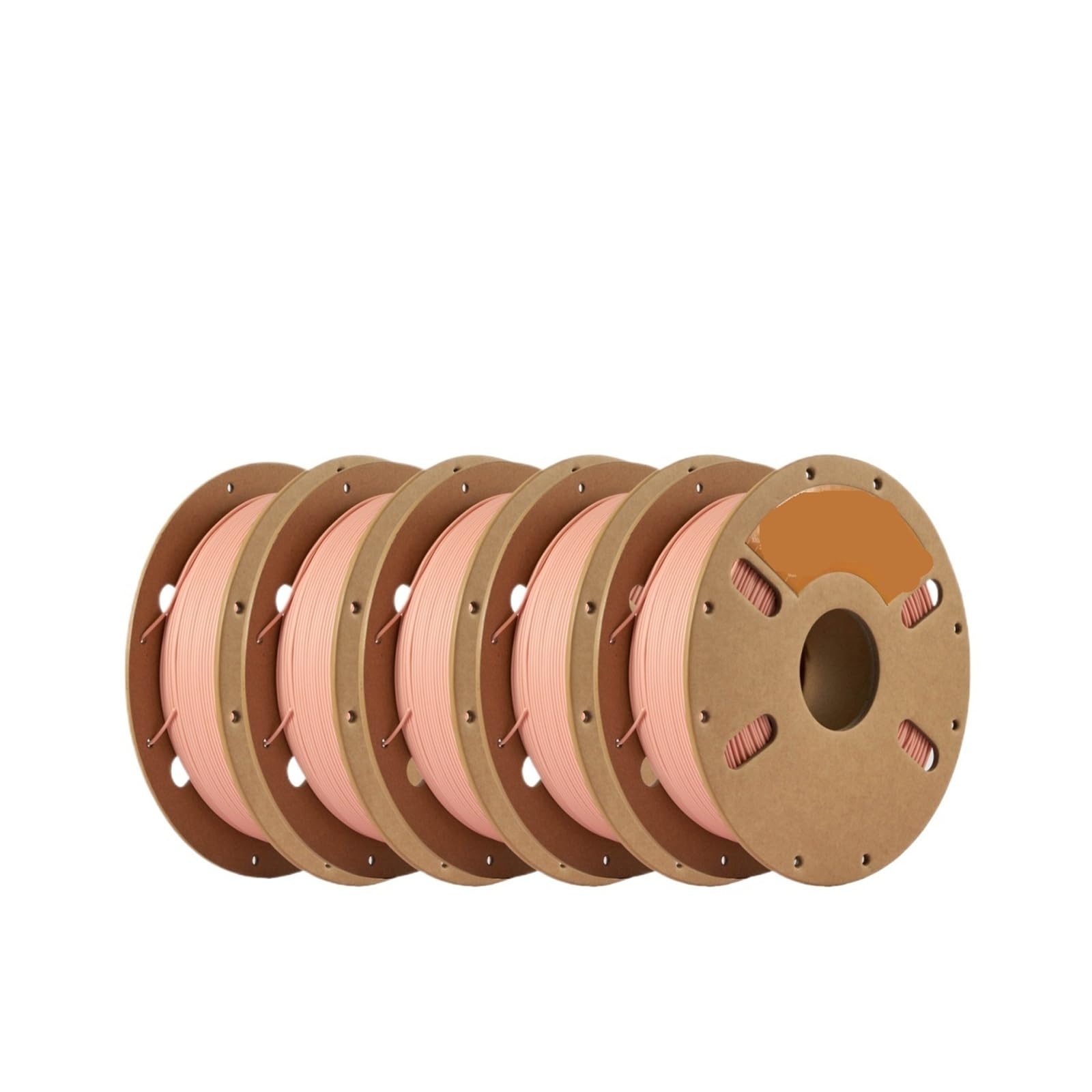 5 kg mattes Premium-Filament for 3D-Druck, mehrfarbig, 5 kg, mattes PLA-Filament, 1,75 mm, 1 kg/Spule(Matte Red Wax-5kg)