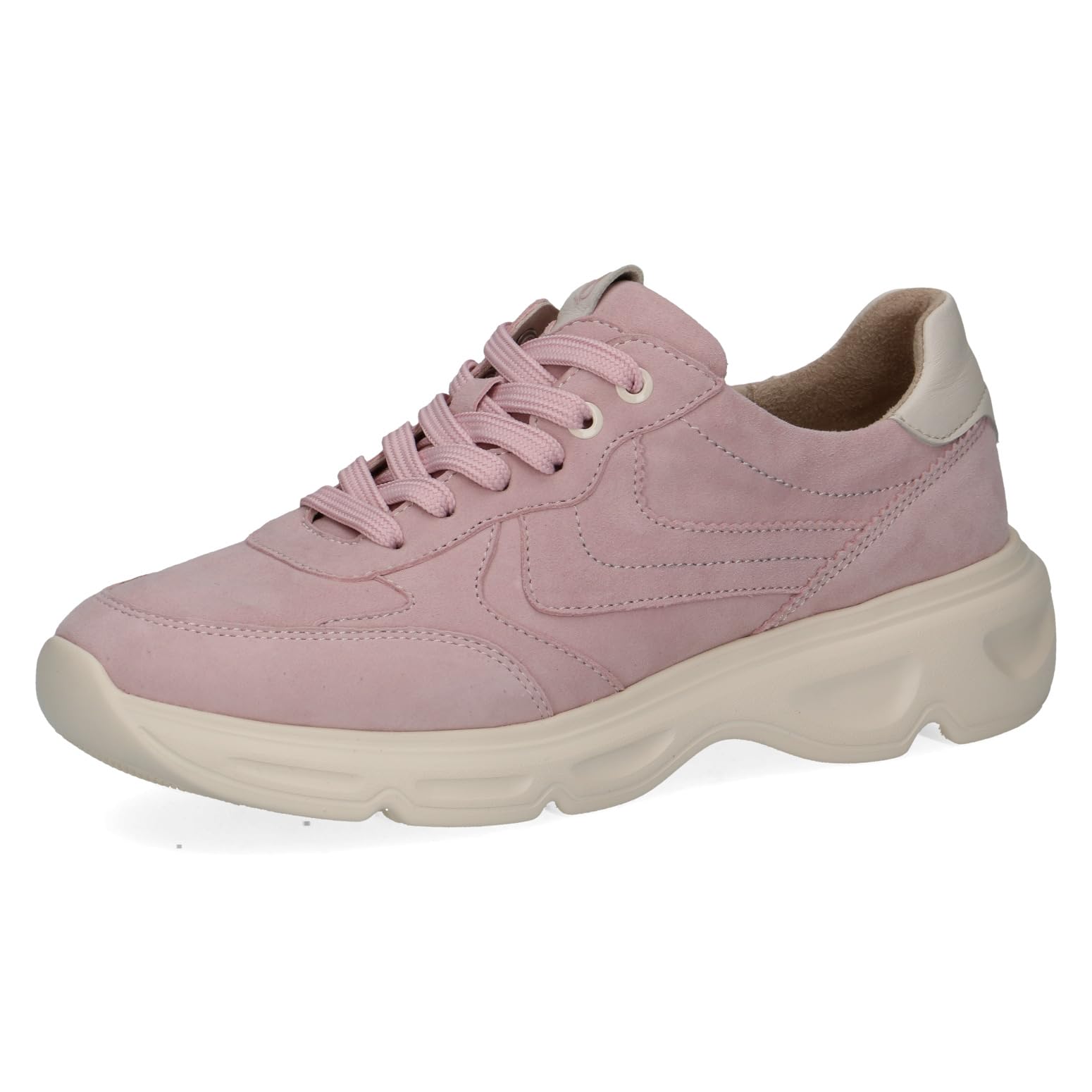 CAPRICE Women's Leather Sneakers, Pink (Rose Comb), 6 UK