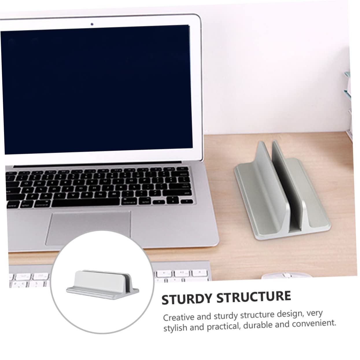 UKCOCO Soporte Vertical De Laptop De Base para Ordenador Portátil Diseño Ergonómico y Estable para Escritorios y Refrigeración