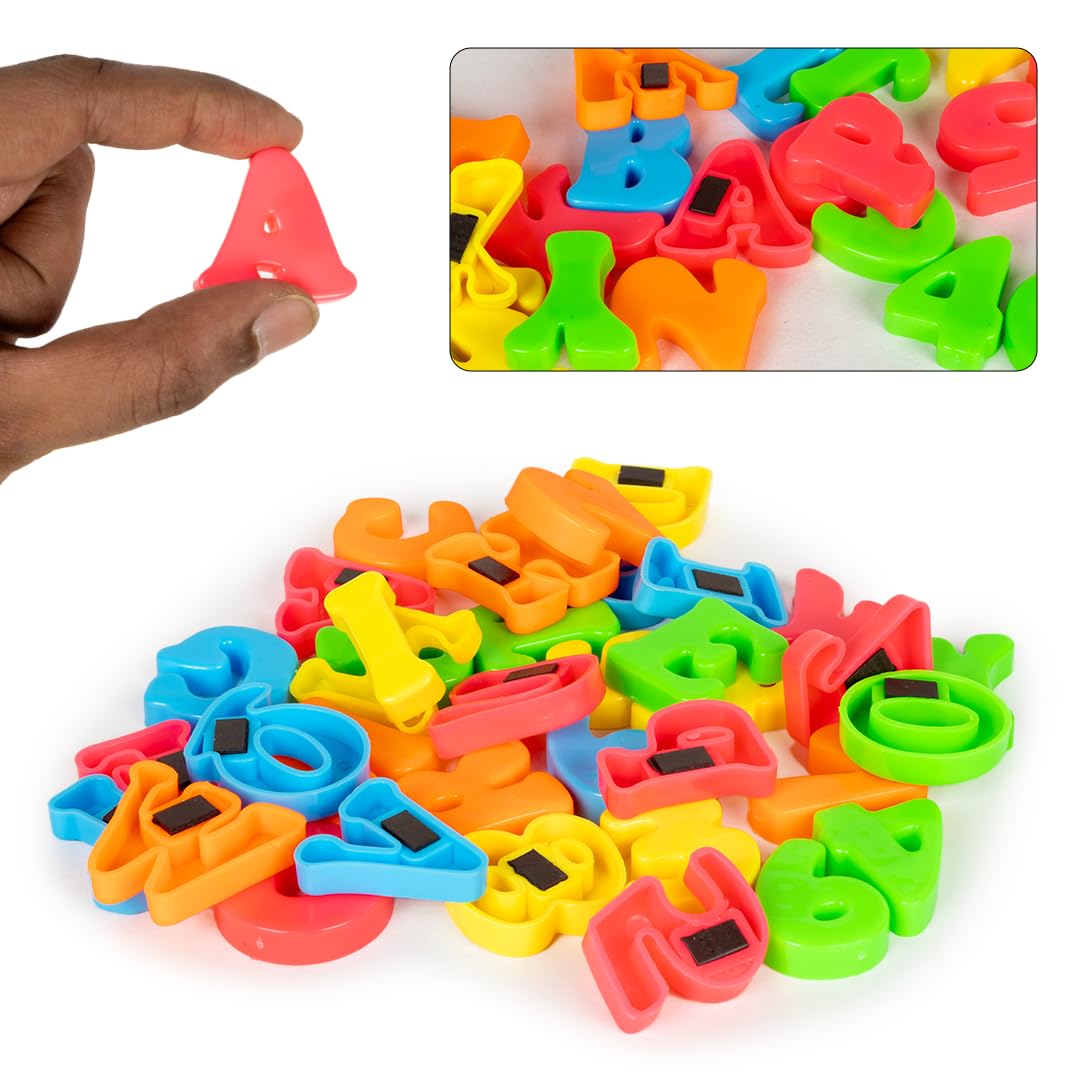 Avis Junior Magnetic ABCD Capital Letters & Numbers Fridge Magnets 36 Pcs Educational Learning Toys for Kids 1 + Year Old 1