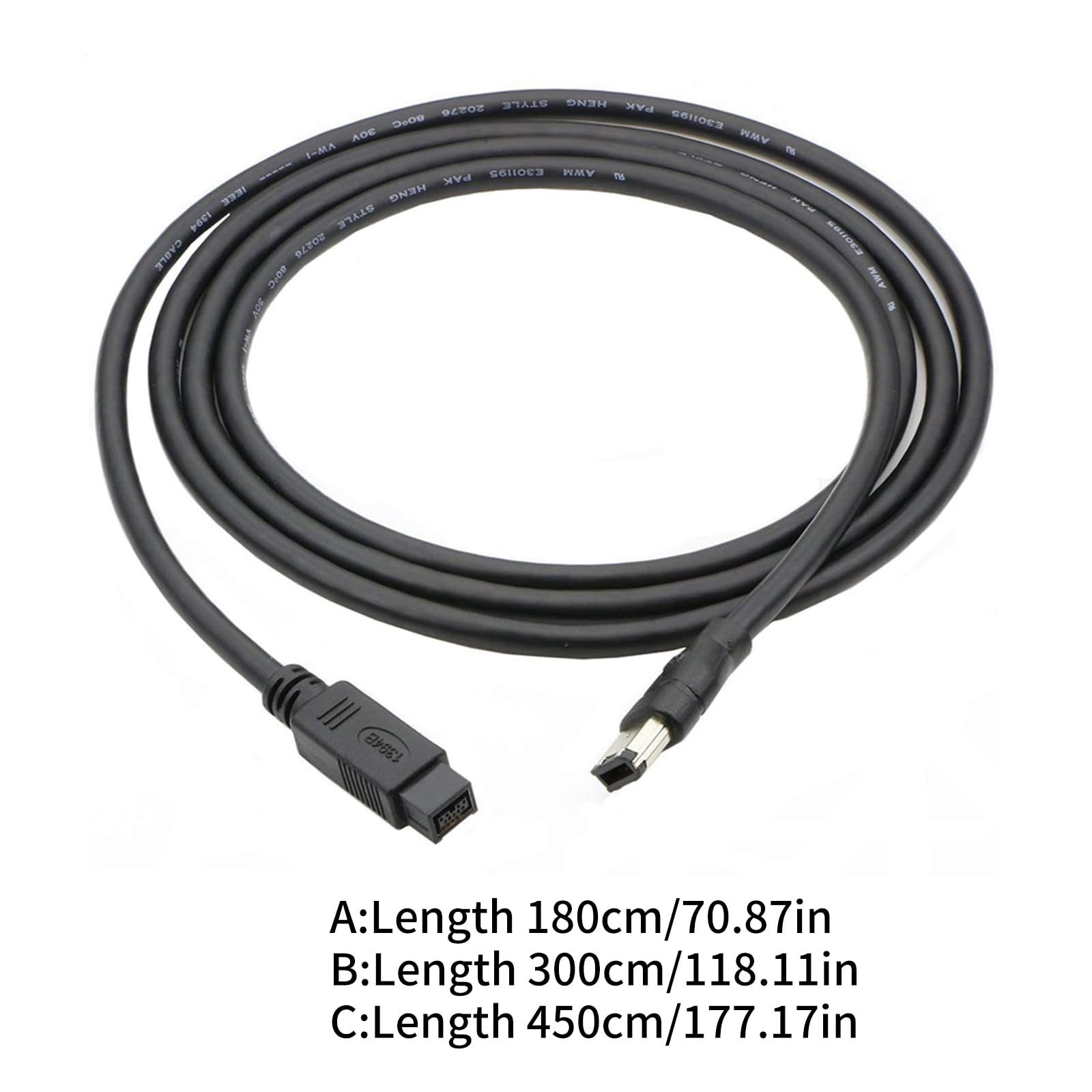 Amazon.co.jp: Azxcvbnm Firewire IEEE1394 ケーブル 6ピン - 9