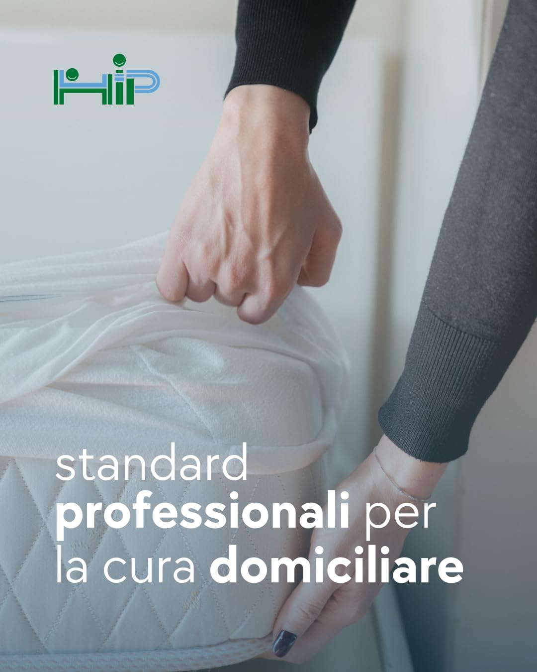 HIP Salvamaterasso "Respiro", Coprimaterasso Impermeabile, Traspirante, Lavabile, Fungicida e Antibatterico, Antiacaro e Ipoallergenico, Resistente, Senza PVC, Bianco, Letto Singolo, 85x195x25h