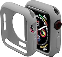 Vista 46 de Miimall Funda compatible con Apple Watch de 1.77 pulgadas, funda delgada de poliuretano termoplástico antiarañazos, funda protectora para Apple