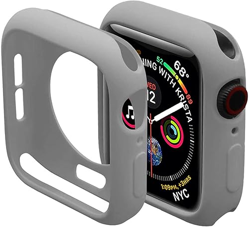 Miniatura 46 de Miimall Funda compatible con Apple Watch de 1.77 pulgadas, funda delgada de poliuretano termoplástico antiarañazos, funda protectora para Apple