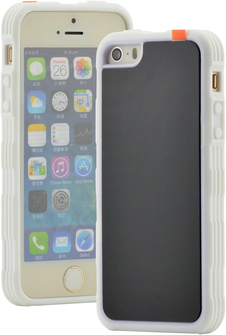 Tttstore Anti-Gravity Selfie Case Magical Nano Sticky Cover for iPhone 5 5s (iPhone 5/5s White)