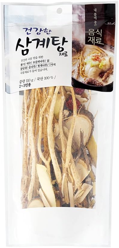 HaesongKNS Healthy Ginseng Chicken Soup Samgyetang Kit - Contains 7 Soup Stock Herbal Ingredients of Healthy Soup Flavor for Traditional Korean Food, 110g