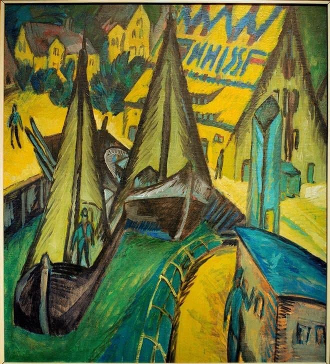 Peinture Pour Décoration Salon Baigneurs sur la plage Fehmarn Affiches et Gravures Toile