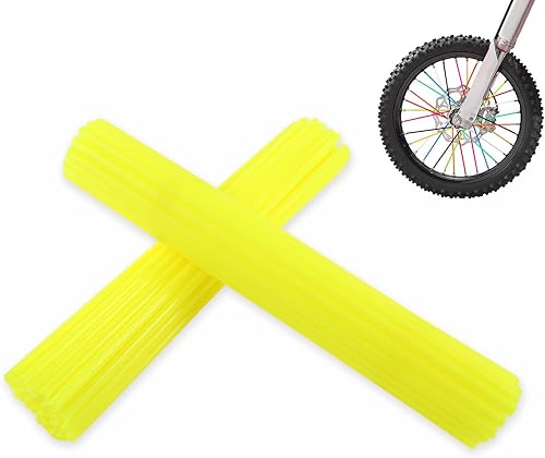 Miniatura 13 de Fundas para radios: protector de llantas de 8 a 21 pulgadas y decoración para motocross Bicicletas Silla de ruedas Motocicleta - 72 piezas