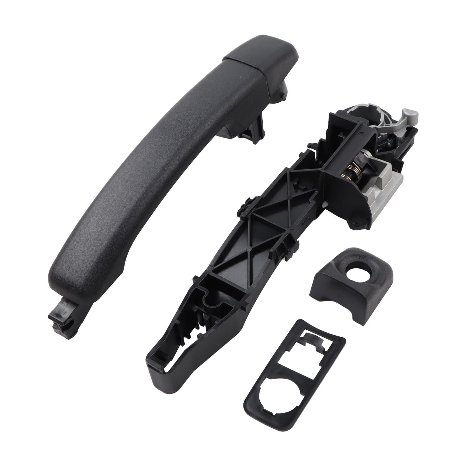 Bonryan Black Left Side Exterior Door Handle Sliding Door Handle With Holder Compatible With For Renault Master Mk3 Vauxhall Movano 806069981R 806067794R 806073022R