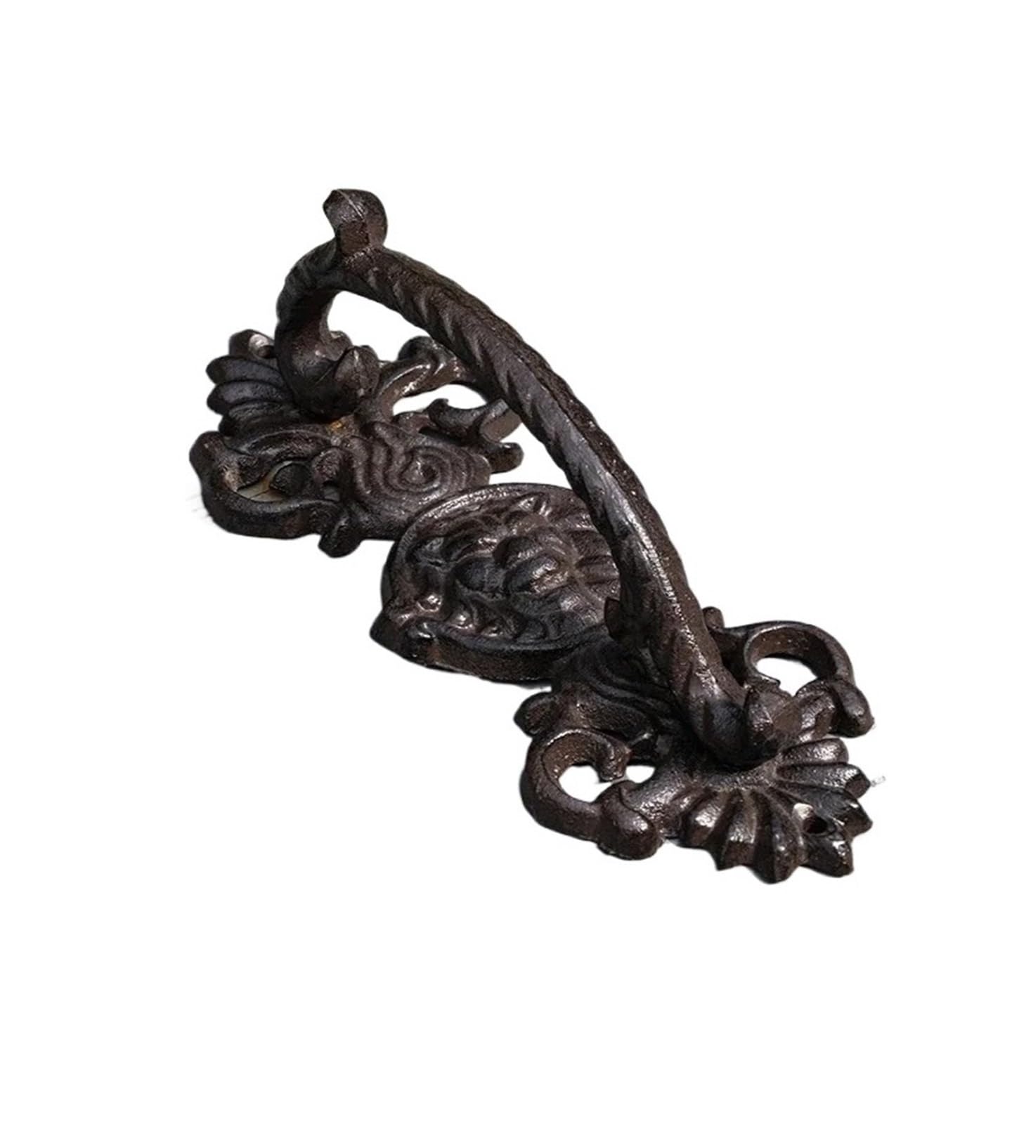 Yilwpv Type 4 Retro Nostalgic Garden Courtyard Cast Iron Barn Door Handles Gate Handle Handle Sets(Type 4)