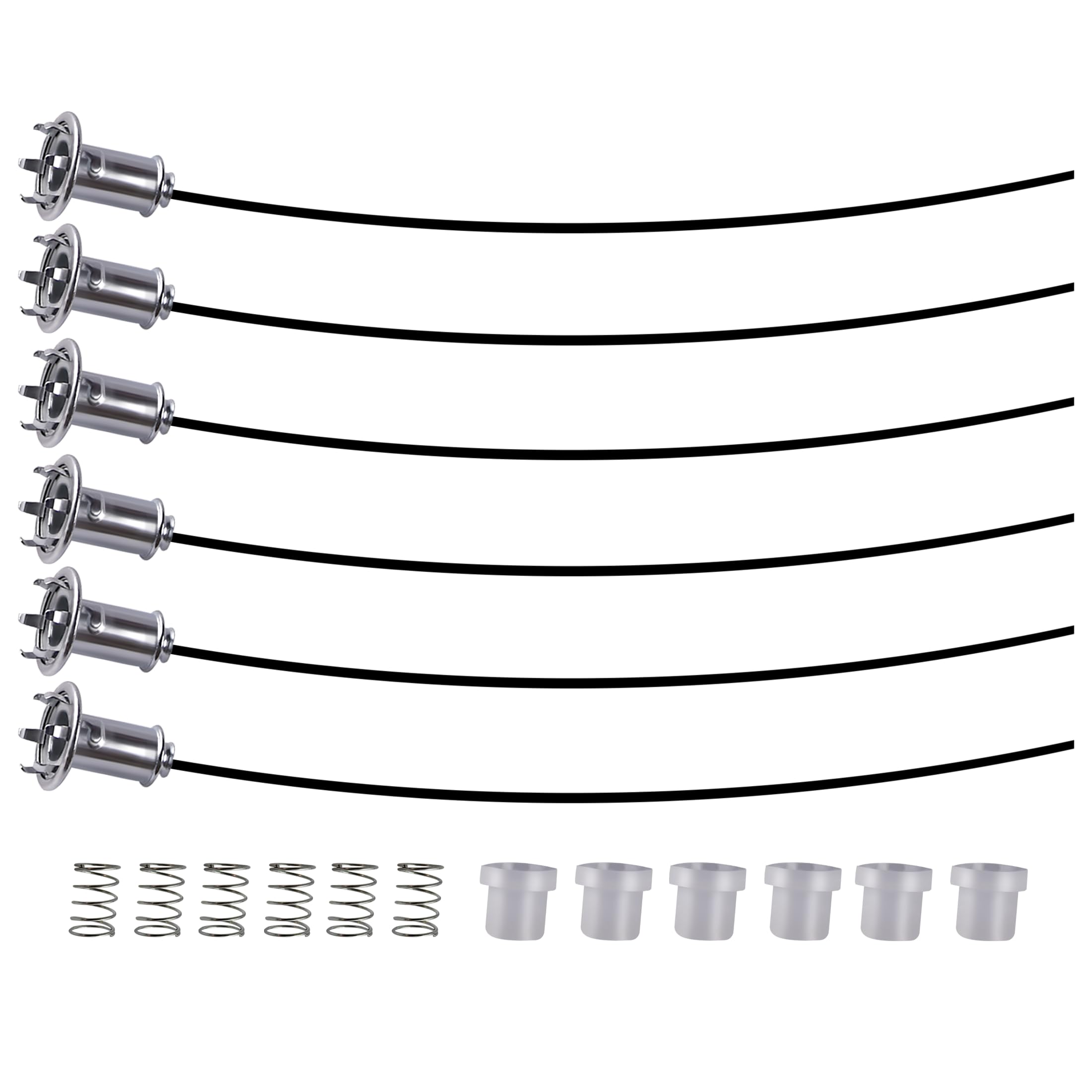 Dash Socket Repair Kits/Gauge Light Socket Repair Kits (6-Piece) Compatible with Size 9mm Light Bulb and 5/8 Size Hole in The Gauge Cluster