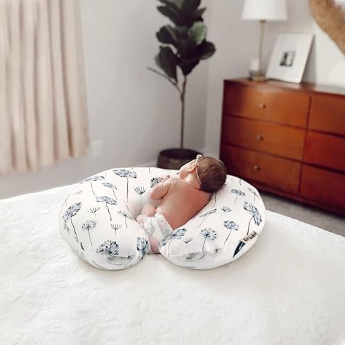 Miniatura 7 de GRSSDER Funda de almohada de lactancia elástica Minky extraíble para almohadas de lactancia materna, funda ultra suave y cómoda para niños y niñas,