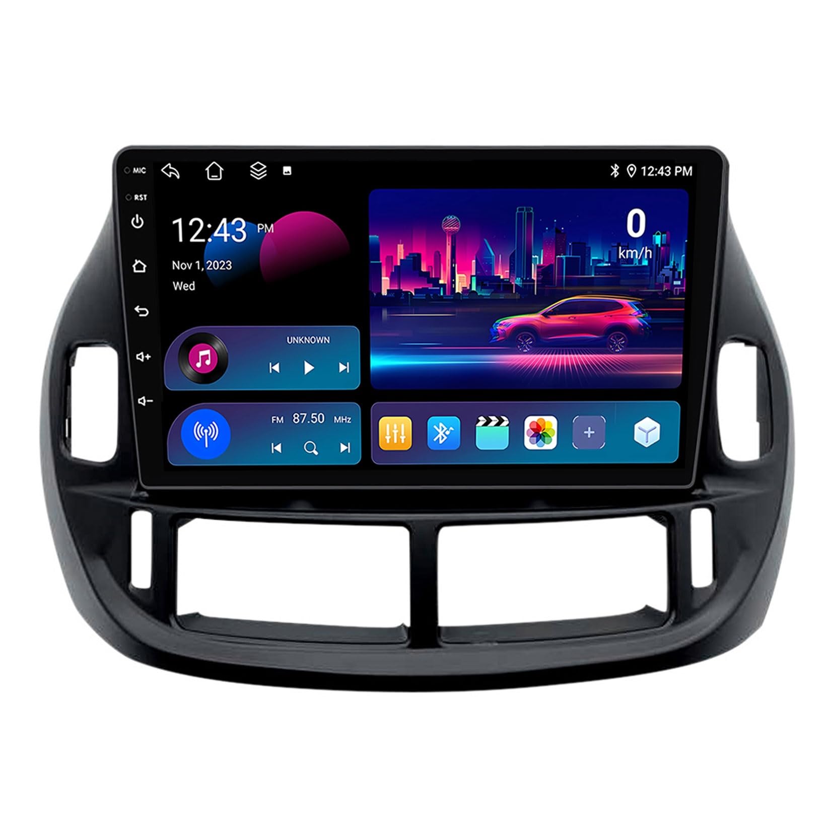 Radio samochodowe z systemem Android 2 Din do Toyota Estima ACR30 2000-2006 ekran dotykowy 9 cali nawigacja GPS nawigacja satelitarna multimedialny odtwarzacz wideo z Bluetooth 4G WiFi FM RDS DSP(Y2