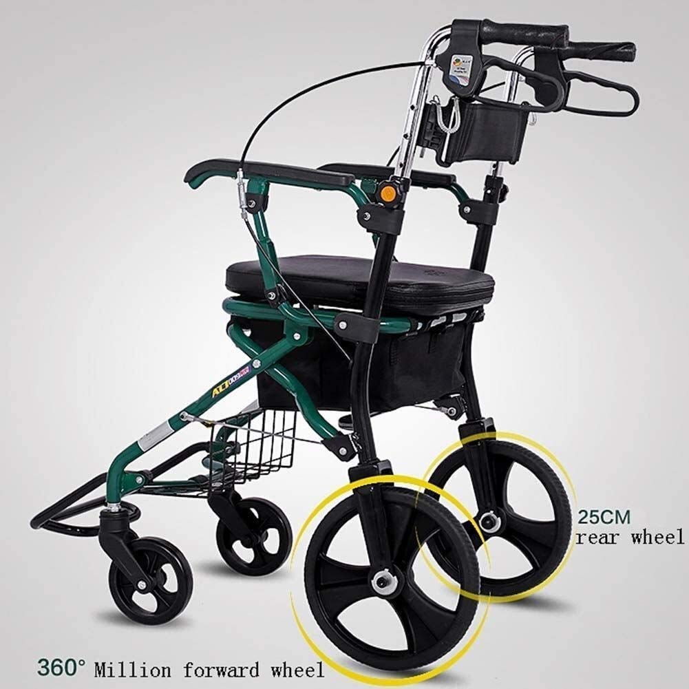 rama do chodzenia standardowy chodzik rollator składany rollator chodzik na kółkach z siedziskiem i torbą - pomoc w poruszaniu się dla dorosłych starszych osób starszych i niepełnosprawnych -