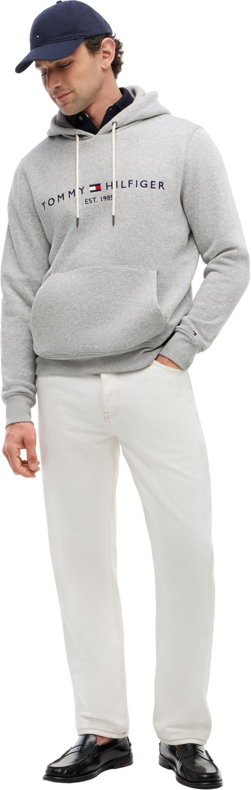 Tommy Hilfiger Sweat à Capuche Homme Core Tommy Logo avec Capuche