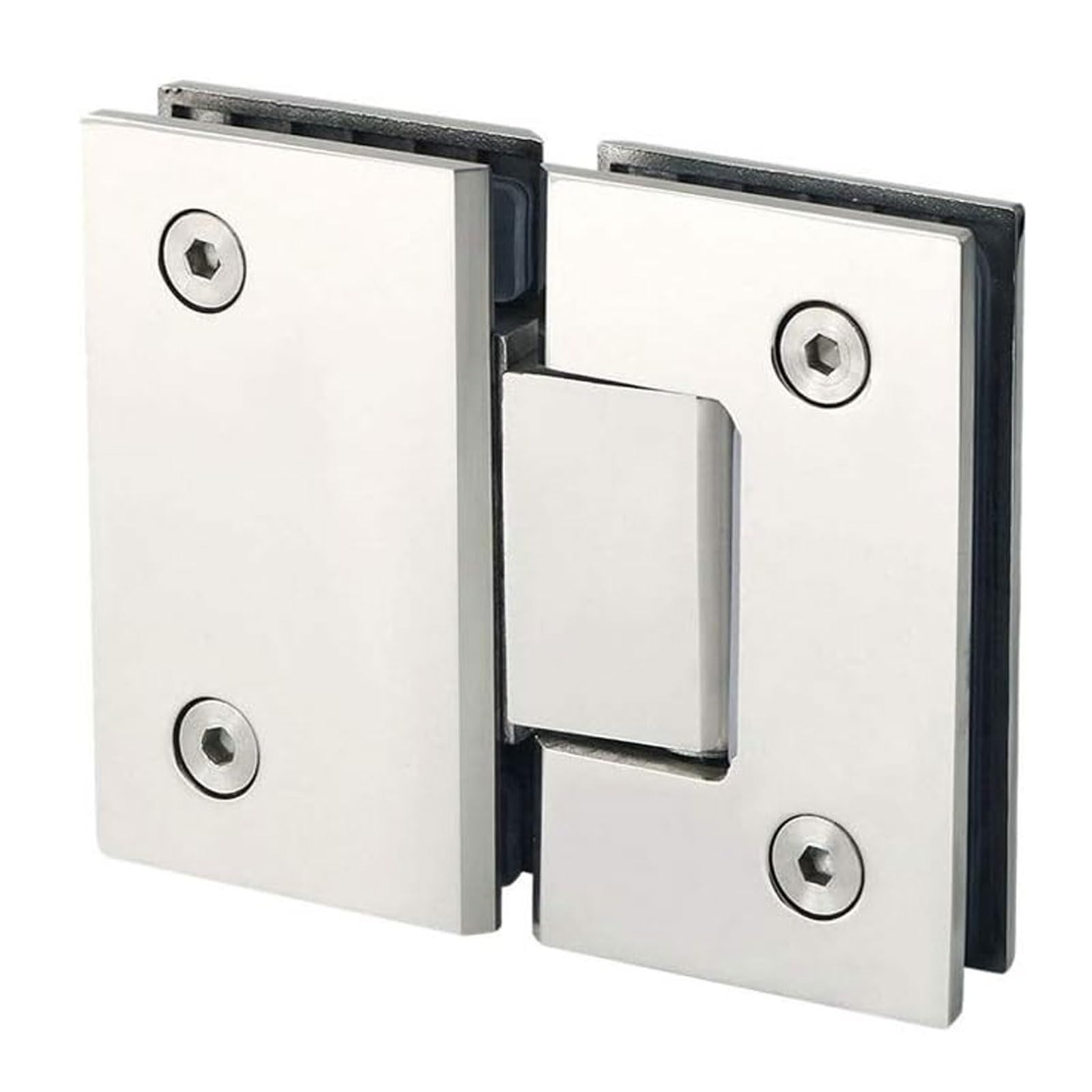 Nviusdsj One Color Hinges, 2Pieceshinge Bathroom Clip Frameless Glass Door Cabinet Display 90 Degree Hinge