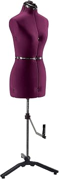 Adjustable Mannequin Dress Form Female with New Base - Red