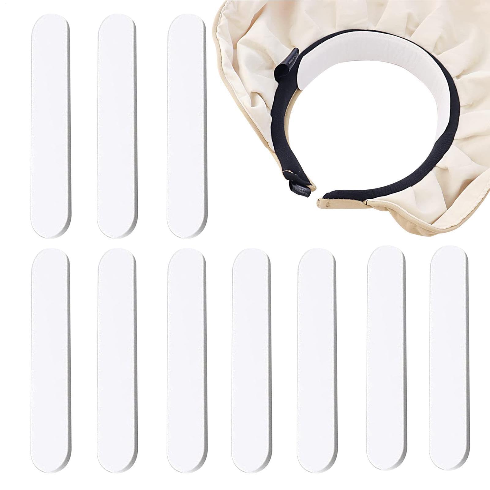 Hat Inserts to Make Smaller, Hat Size Reducer, selfs Adhesive Sweat Breathable for Hats Caps Sweatban, Reduces Foam Padding Strips/Roll for Helmet, Can Superimpose for Thicker Size White