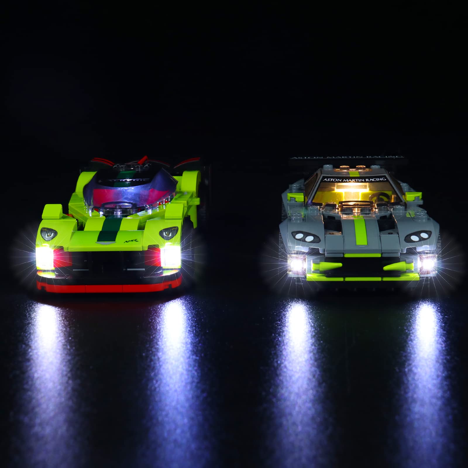 LocoLeeLed Light Set for Aston Martin - Decoration Light Kit for Lego 76910 Speed Champions Aston Martin Valkyrie AMR Pro & Vantage GT3 Race Car Toy, Creative Gift
