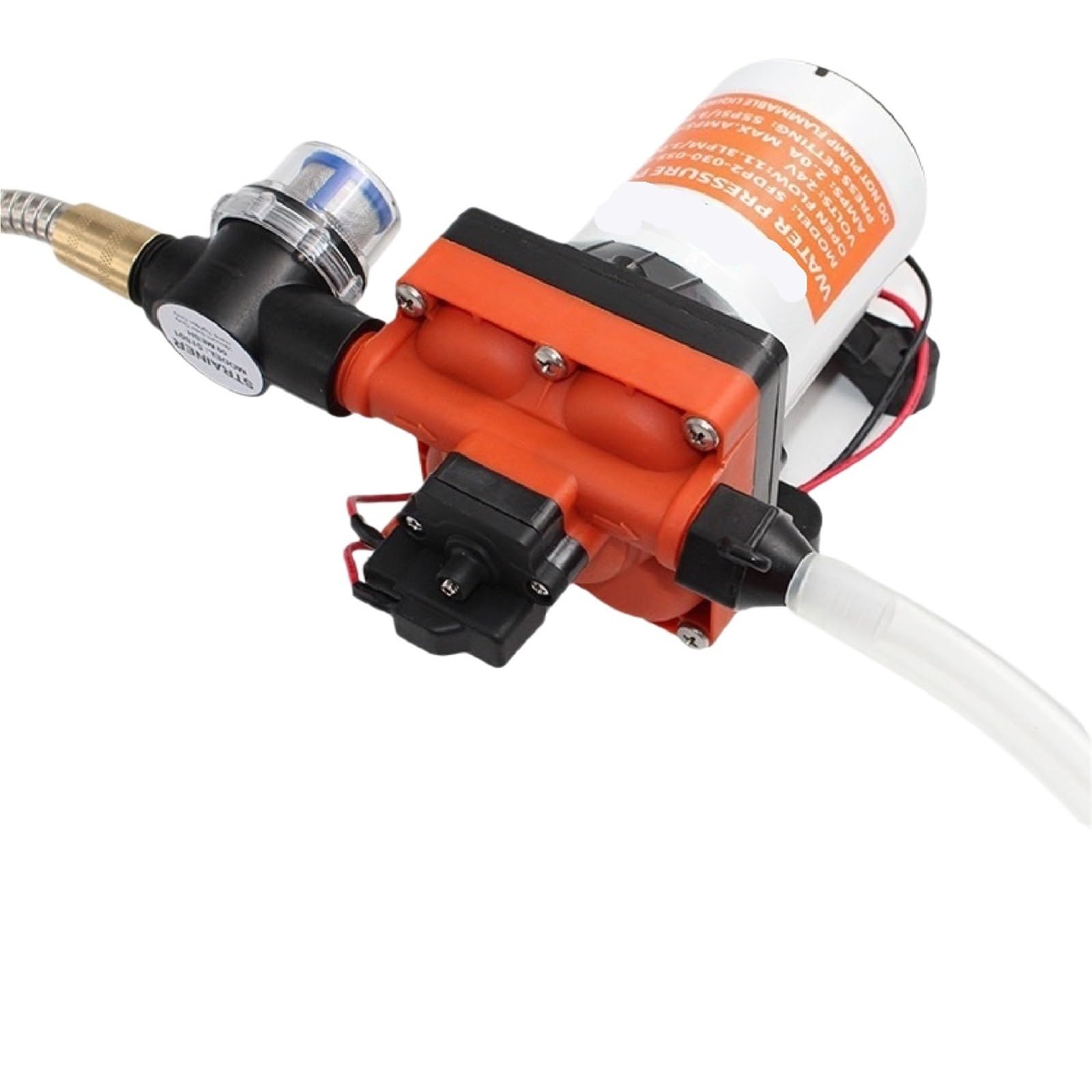 Bomba de agua de diafragma SF-42, 12V, 24V, RV Camper, bomba de presión CC autocebante, 7,6l/min, 35 PSI, de interruptor de presión automático(12VDC-7.6L-min)