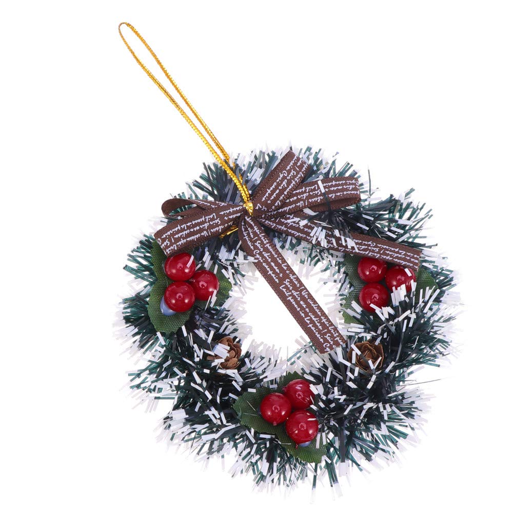 Guirlande De Noël Mini PVC Belle Porte Créative Tenture Tenture Guirlande Ornement Guirlande d'arbre De Noël pour La Décoration De La Fête À La Maison 2