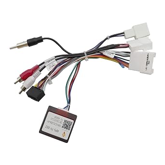 Android Car Audio Radio Player Power Cable Adapter Wiring Harness for Toyota Corolla Highlander Prado Camry Tundra with JBL Amplifier Steering Wheel Control 16PIN Power Socket