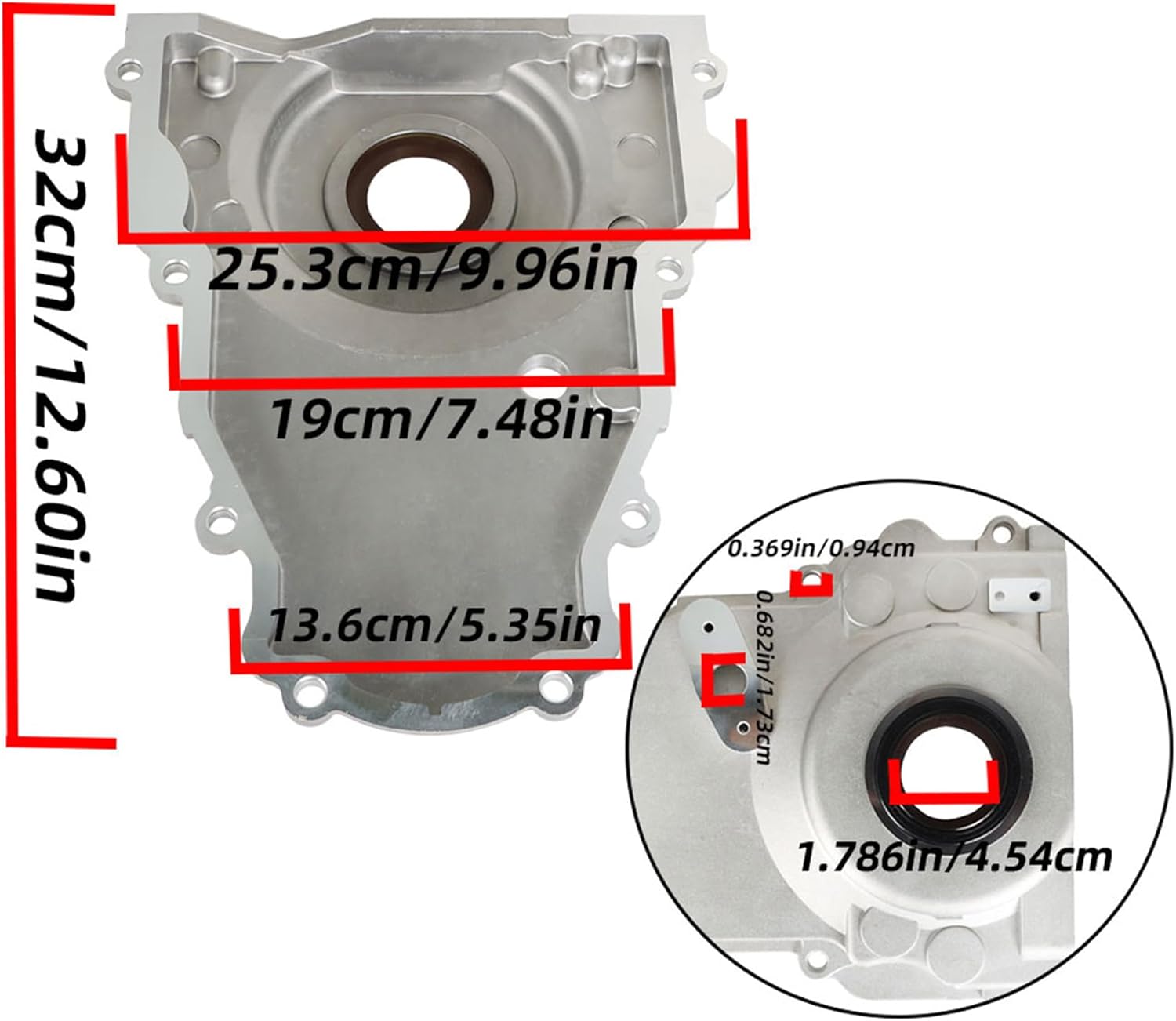 WFLNHB Timing Cover Kit Replacement for Buick Rainier 2005-2007 Replacement for Chevy Avalanche 2007-2009 4.8L 5.3L 6.0L 6.2L 12600326