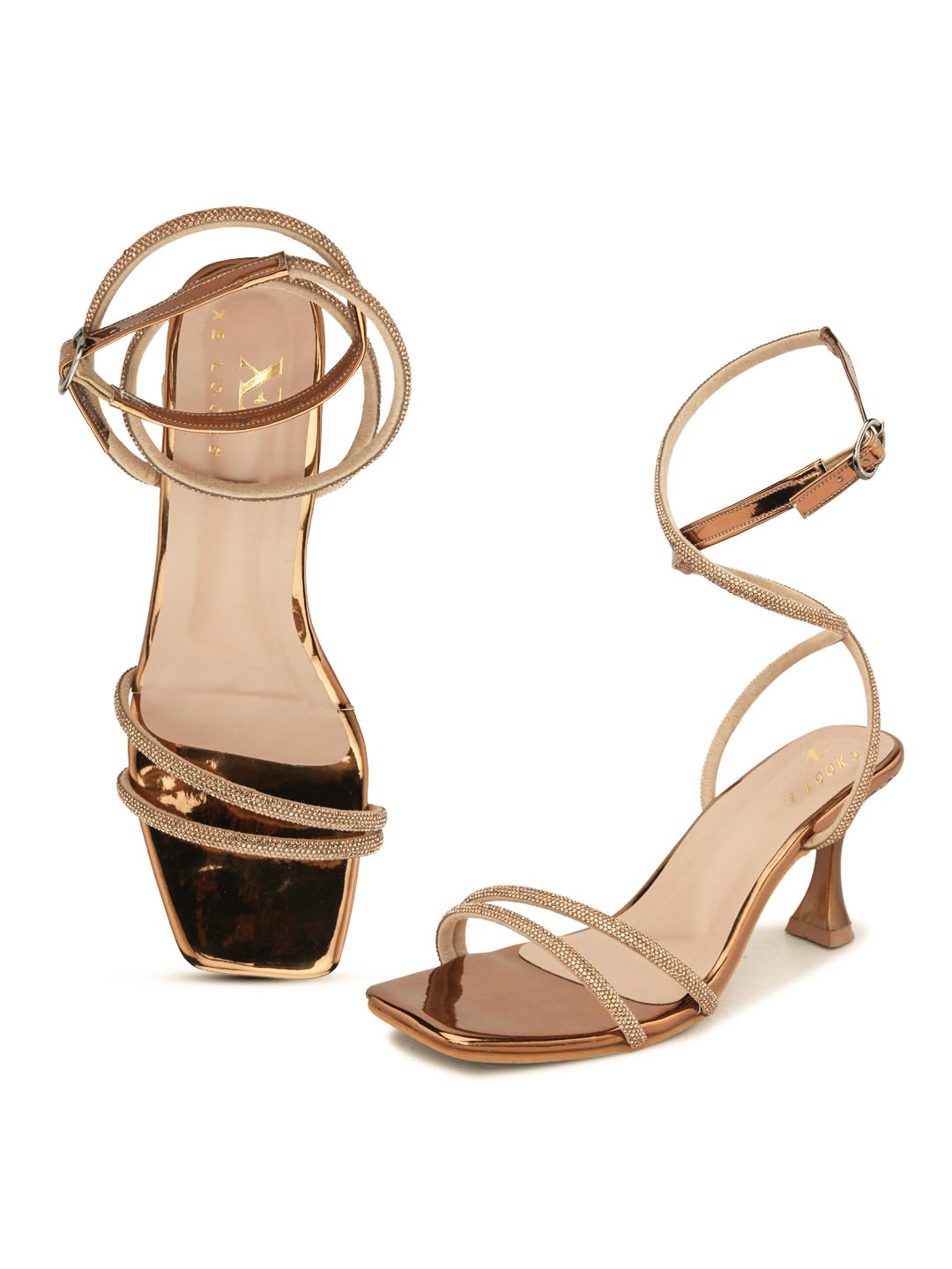 Fashion Sandals | Faux Leather Comfortable,Trendy and Stylish Block Heel | For Wedding Occasion 3 Inches Heel | For Girls