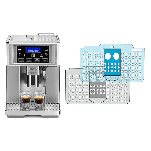 3 x Schutzfolie/Kratzschutz passend für DeLonghi PrimaDonna/PrimaDonna Avant ESAM 6700-6620 - 6650-6708 - 6720-6750 - Abtropfblech - Tassenablage - Tropfblech