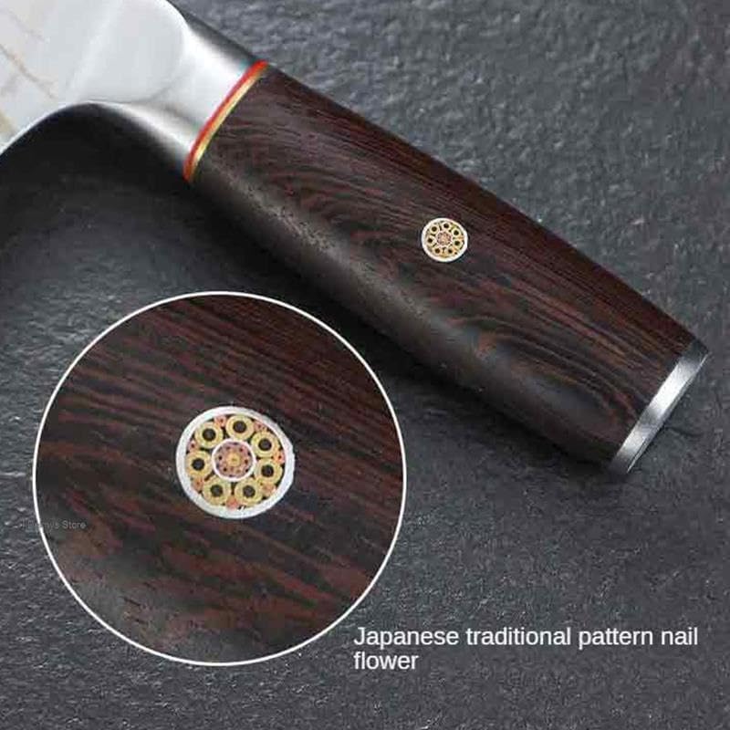 Meat Cleaver,Cleaver Knife Japanese Kitchen Knife 5cr15 High Carbon Steel Professional Chef Knives Wood Handle Vegetable Meat Sharp Cleaver Japan Knife, LAMAJIGA5844