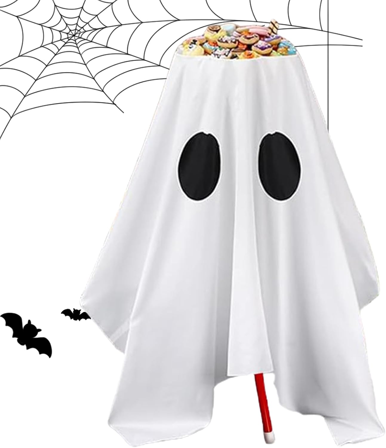 ハロウィン ゴースト 不気味なキャンディラック - LEDライト付きキャンディボウルスタンド | ゴーストリック オア トリート キ