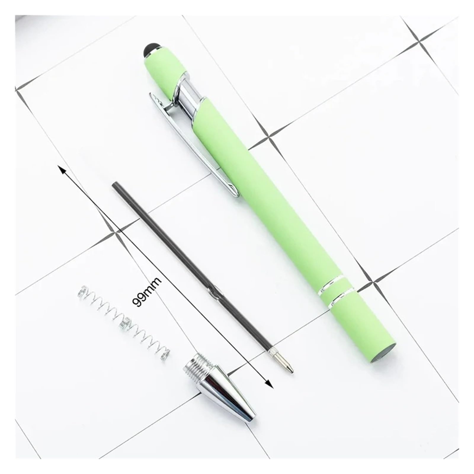 XMKT 20-200 pens Wholesale Metal Ballpoint Pen Touch Screen Pen Office School Advertising Pen Custom Logo Text Laser — view 6