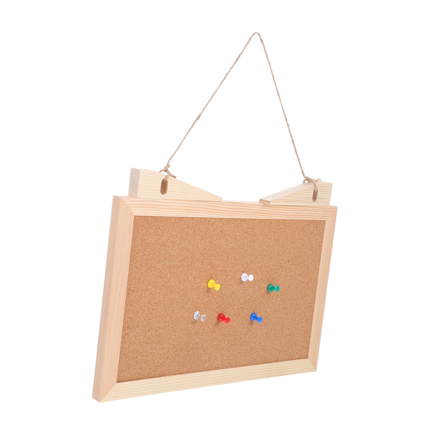 AUTSUPPL Small Cork Board with Wooden Frame Versatile Bulletin Board for Desk Office Home School for Photos and Notes for Boys and Girls and Dorm Rooms