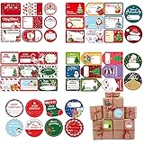 🎅【Contenido del paquete】El paquete contiene 12 hojas (96 piezas) de pegatinas con 48 patrones diferentes y formas diferentes, que pueden satisfacer sus diferentes necesidades para la Navidad.