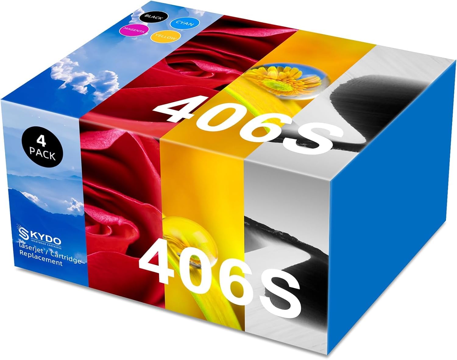 Toner P406C Compatible avec Samsung CLT-406S CLT-K406S CLT-P406C C460W