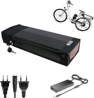 36V Rear Rack EBike Battery with Taillight 36V 13Ah 15Ah 17.5Ah Lithium Battery Pack for Electric Fat Tire Mountain Bicycle 250W 550W 650W Motor,36V,17.5Ah