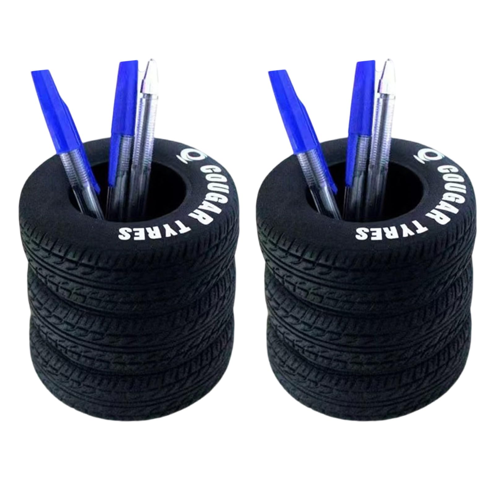 FackLOxc Rubber Tire Styles Multipurpose Desktop Storage Container for Stationery Organization Home Workspaces Desktop Storage Tire Designs