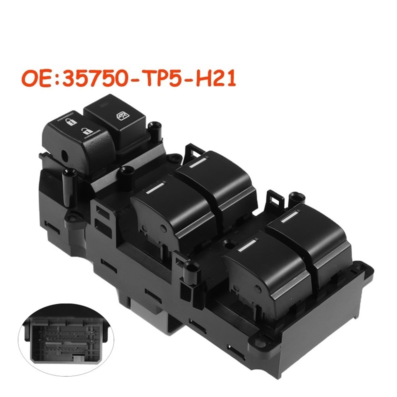 Interruttore di controllo del sollevatore elettric Auto per 2009 2010 2011 2012 SPIRIOR 2008-2012 Europa per ACCORD CU1 Interruttore di controllo alzacristalli elettrico 35750-TP5-H21 35750TP5H21