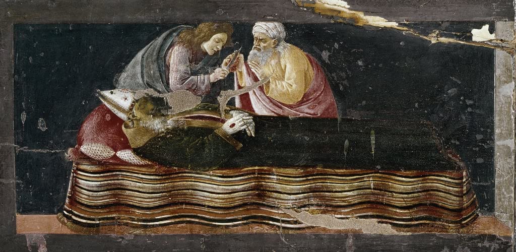 Tableau l'extraction du coeur de saint Ignace pour mur vide 60x90cm
