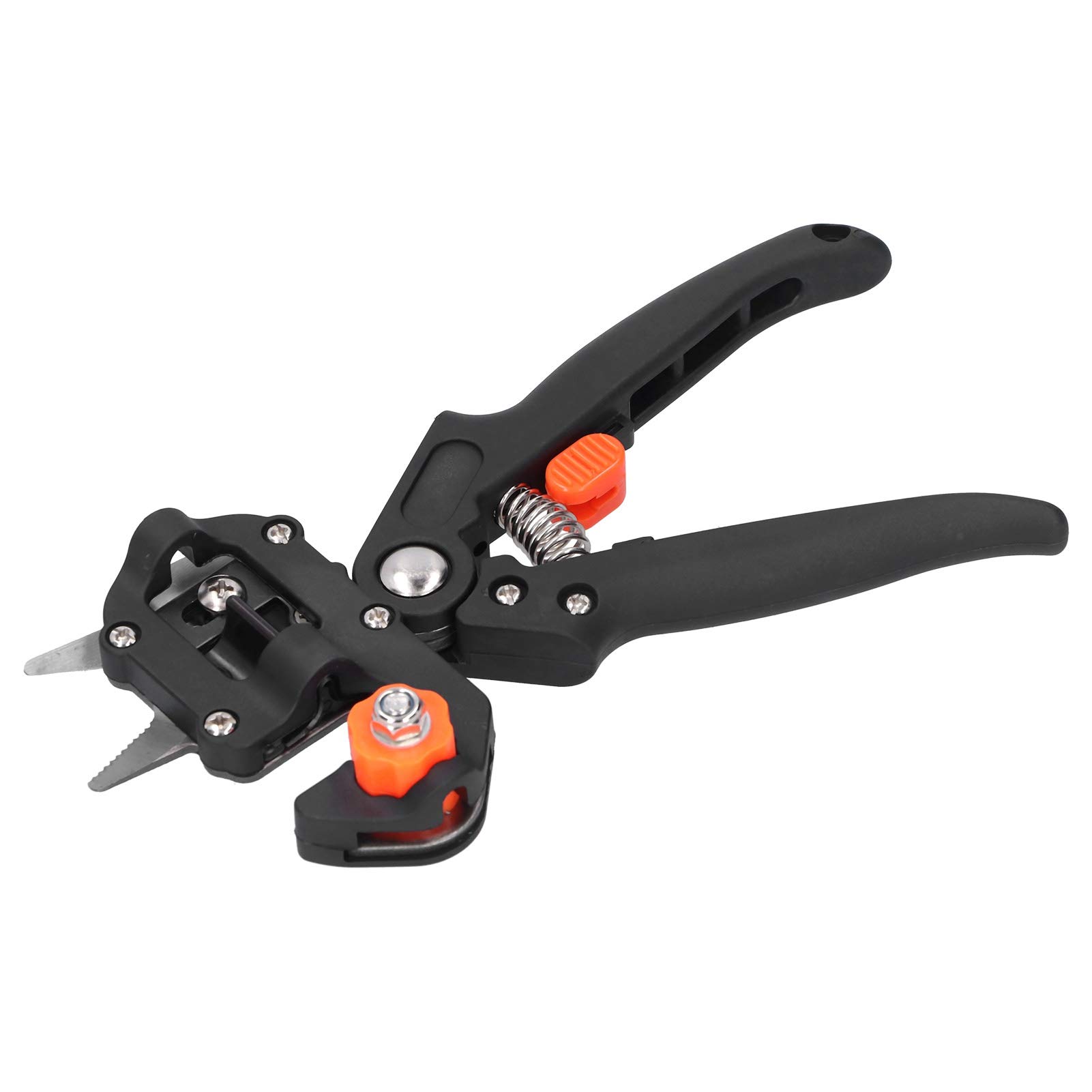 Wakects Set di Attrezzi per Innesto da Giardino, Cesoia per Innesto in ABS con Taglio Preciso, Kit per Tagliare Rami da 5 Pezzi, 543 G con Custodia per Giardinieri, Frutteti, Vivai (BLACK)