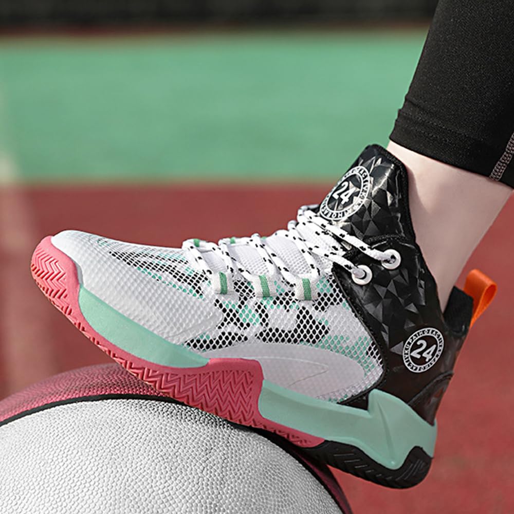 Hixingo Zapatillas de Baloncesto para Niños, Zapatos de Baloncesto para Hombre Zapatillas de Deporte de Caña Alta, Sneakers Unisex Zapatillas de Correr Casuales