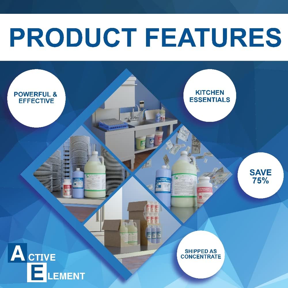 Starter Pack w/buckets (1-Detergent, 1-Chlorine, 1-Rinse) - Commercial Grade - High and Low Temperaute Dishwasher