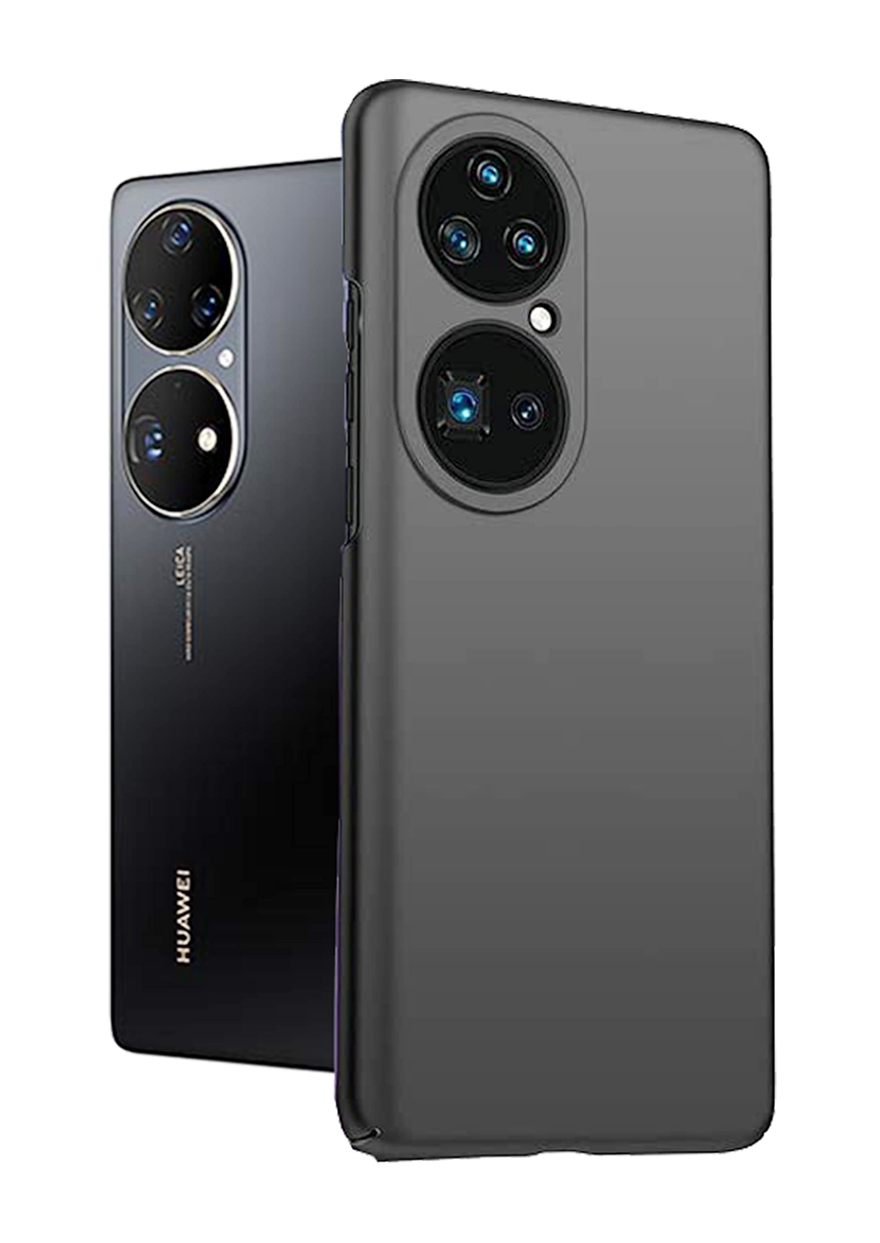 Ikiiqii Custodie per Huawei P50E Cover Trasparente Morbido Silicone TPU Skin Bumper Custodia Case Pelle+ 9H Durezza Vetro Temperato Pellicola Film Schermo