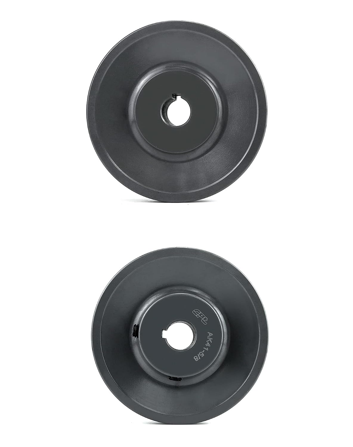 QWORK Single Groove Web Sheaves, 3.95" OD 5/8" Bore V-Belt Sheave for V-Belt, AK4158
