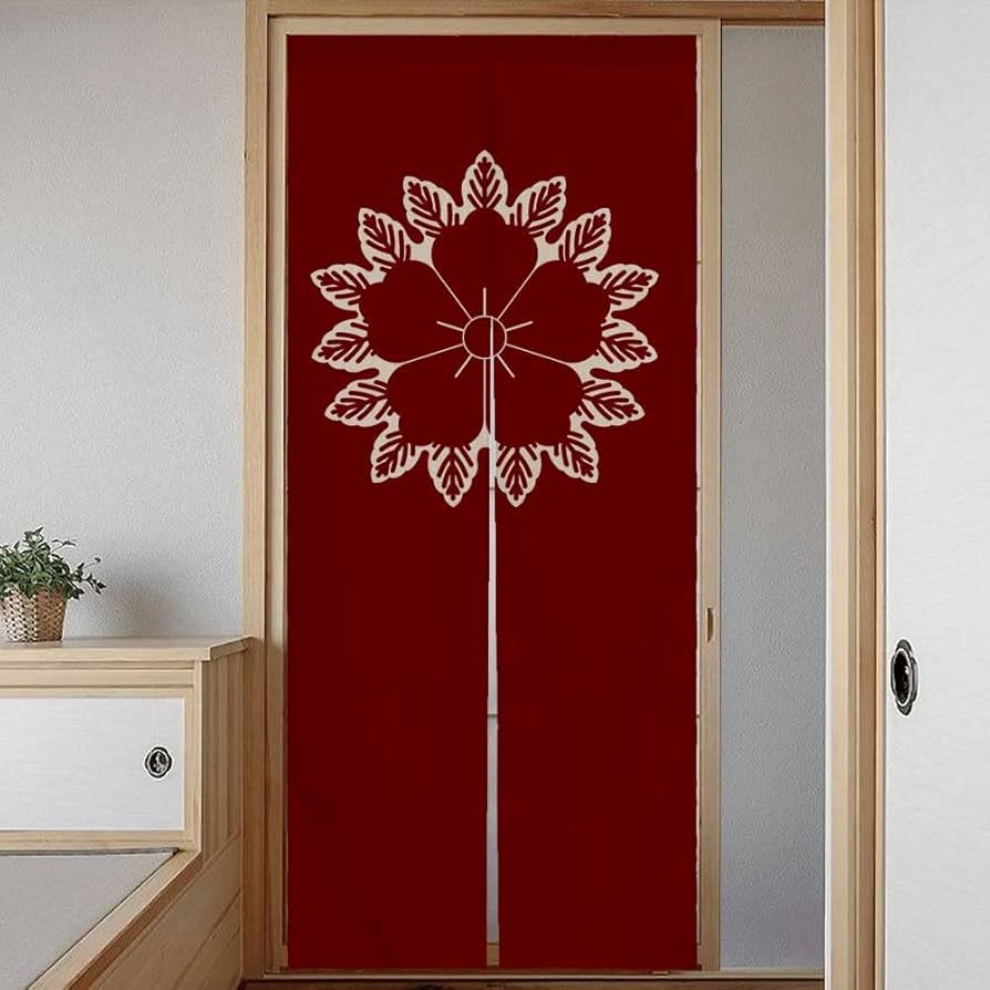 Amazon｜のれん ワイン 赤 180cm丈 長い ロング 暖簾 突っ張り棒