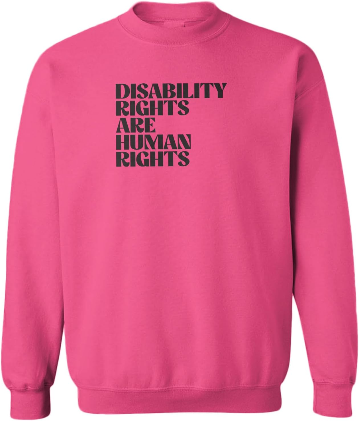 Disability Rights are Human Rights Toddler Fleece Crewneck Sweater